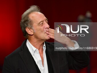 Vincent Lindon at the closing night of the Lyon Light Festival in Lyon, France, on October 20, 2024. (