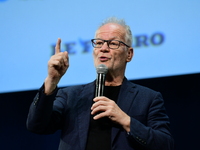 Thierry Fremaux at the closing night of the Lyon Light Festival in Lyon, France, on October 20, 2024. (