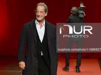 Vincent Lindon attends the closing night of the Lyon Light Festival in Lyon, France, on October 20, 2024. (