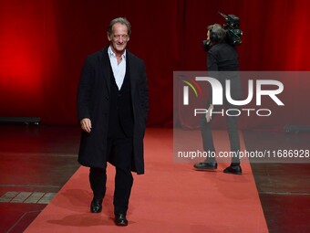 Vincent Lindon at the closing night of the Lyon Light Festival in Lyon, France, on October 20, 2024. (