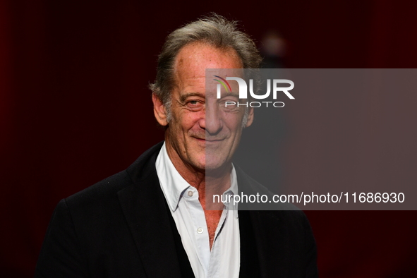 Vincent Lindon attends the closing night of the Lyon Light Festival in Lyon, France, on October 20, 2024. 