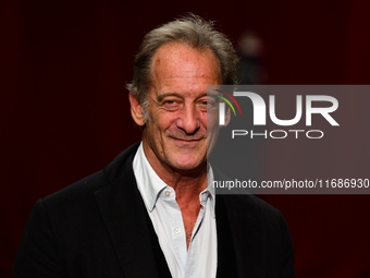 Vincent Lindon attends the closing night of the Lyon Light Festival in Lyon, France, on October 20, 2024. (