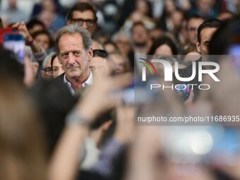 Vincent Lindon attends the closing night of the Lyon Light Festival in Lyon, France, on October 20, 2024. (