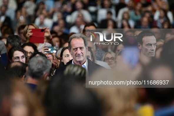 Vincent Lindon at the closing night of the Lyon Light Festival in Lyon, France, on October 20, 2024. 