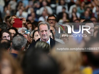 Vincent Lindon at the closing night of the Lyon Light Festival in Lyon, France, on October 20, 2024. (