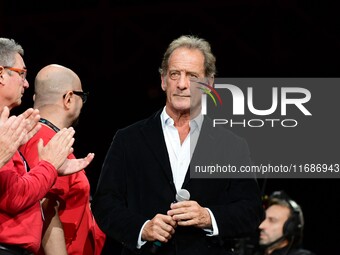 Vincent Lindon attends the closing night of the Lyon Light Festival in Lyon, France, on October 20, 2024. (