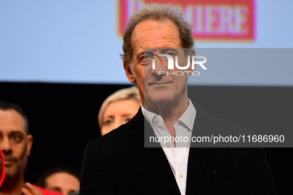 Vincent Lindon attends the closing night of the Lyon Light Festival in Lyon, France, on October 20, 2024. 