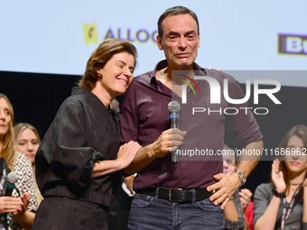 The first public tribute for the actor Alain Delon and Irene Jacob takes place in the presence of his son Anthony Delon at the closing night...