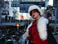 Cosplayer Lisa from Germany portrays Peter Dostoevsky from Bank of Stray Dog for New York Comic Con at the Javits Center in New York City, o...