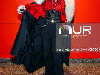 Cosplayer Lisa from Germany portrays Peter Dostoevsky from Bank of Stray Dog for New York Comic Con at the Javits Center in New York City, o...