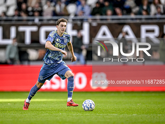 AFC Ajax Amsterdam defender Youri Baas plays during the match between Heracles Almelo and Ajax at the Asito stadium for the Dutch Eredivisie...