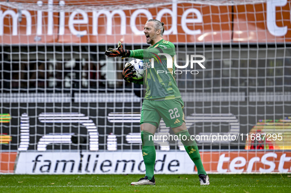 AFC Ajax Amsterdam goalkeeper Remko Pasveer participates in the match between Heracles Almelo and Ajax at the Asito stadium for the Dutch Er...