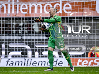 AFC Ajax Amsterdam goalkeeper Remko Pasveer participates in the match between Heracles Almelo and Ajax at the Asito stadium for the Dutch Er...