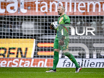 AFC Ajax Amsterdam goalkeeper Remko Pasveer participates in the match between Heracles Almelo and Ajax at the Asito stadium for the Dutch Er...