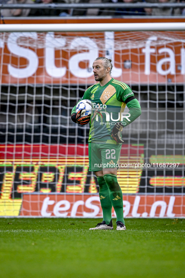 AFC Ajax Amsterdam goalkeeper Remko Pasveer participates in the match between Heracles Almelo and Ajax at the Asito stadium for the Dutch Er...