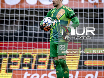 AFC Ajax Amsterdam goalkeeper Remko Pasveer participates in the match between Heracles Almelo and Ajax at the Asito stadium for the Dutch Er...