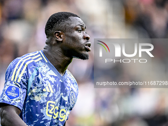 AFC Ajax Amsterdam forward Brian Brobbey plays during the match between Heracles Almelo and Ajax at the Asito Stadium for the Dutch Eredivis...