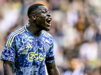 AFC Ajax Amsterdam forward Brian Brobbey plays during the match between Heracles Almelo and Ajax at the Asito Stadium for the Dutch Eredivis...