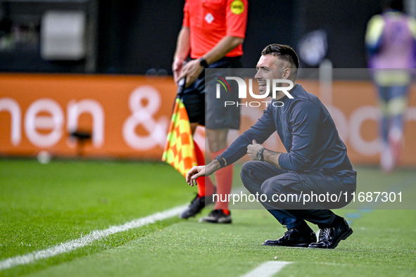 AFC Ajax Amsterdam trainer Francesco Fariolo is present during the match between Heracles Almelo and Ajax at the Asito stadium for the Dutch...