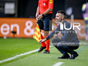 AFC Ajax Amsterdam trainer Francesco Fariolo is present during the match between Heracles Almelo and Ajax at the Asito stadium for the Dutch...