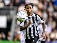 Heracles Almelo defender Mimeirhel Benita plays during the match between Heracles Almelo and Ajax at the Asito Stadium for the Dutch Eredivi...