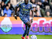 AFC Ajax Amsterdam forward Bertrand Traore plays during the match between Heracles Almelo and Ajax at the Asito Stadium for the Dutch Erediv...