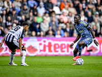 Heracles Almelo midfielder Daniel van Kaam and AFC Ajax Amsterdam forward Bertrand Traore play during the match between Heracles Almelo and...