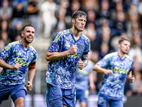 AFC Ajax Amsterdam forward Wout Weghorst celebrates the 3-4 goal during the match between Heracles Almelo and Ajax at the Asito Stadium for...