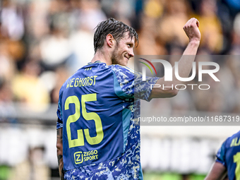 AFC Ajax Amsterdam forward Wout Weghorst plays during the match between Heracles Almelo and Ajax at the Asito Stadium for the Dutch Eredivis...