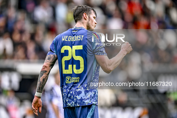 AFC Ajax Amsterdam forward Wout Weghorst plays during the match between Heracles Almelo and Ajax at the Asito Stadium for the Dutch Eredivis...