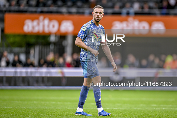 AFC Ajax Amsterdam midfielder Jordan Henderson plays during the match between Heracles Almelo and Ajax at the Asito Stadium for the Dutch Er...