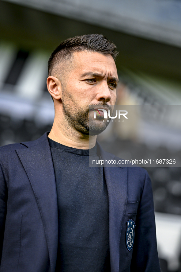 AFC Ajax Amsterdam trainer Francesco Fariolo is present during the match between Heracles Almelo and Ajax at the Asito stadium for the Dutch...