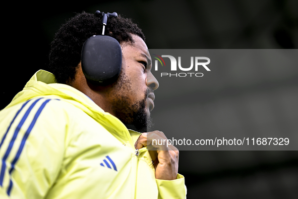 AFC Ajax Amsterdam forward Chuba Akpom plays during the match between Heracles Almelo and Ajax at the Asito Stadium for the Dutch Eredivisie...