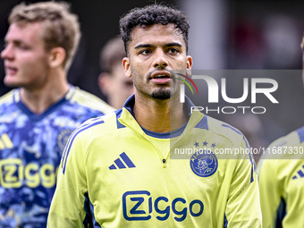 AFC Ajax Amsterdam defender Owen Wijndal plays during the match between Heracles Almelo and Ajax at the Asito Stadium for the Dutch Eredivis...