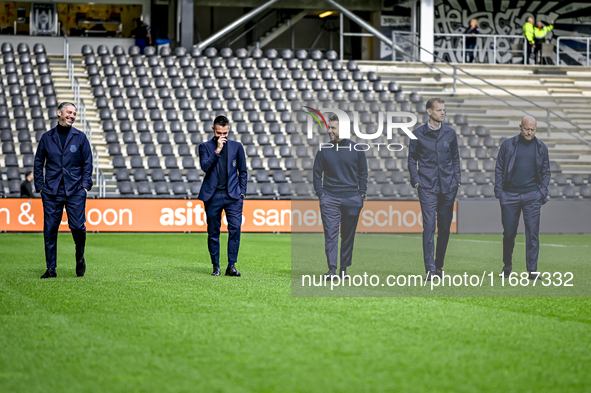 AFC Ajax Amsterdam trainer Francesco Fariolo, AFC Ajax Amsterdam assistant trainer Daniele Cavalletto, AFC Ajax Amsterdam assistant trainer...