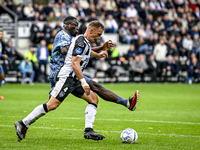 AFC Ajax Amsterdam forward Brian Brobbey and Heracles Almelo defender Damon Mirani play during the match between Heracles Almelo and Ajax at...