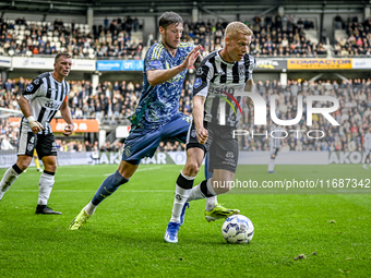 AFC Ajax Amsterdam forward Wout Weghorst and Heracles Almelo defender Jannes Wieckhof play during the match between Heracles Almelo and Ajax...