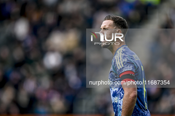 AFC Ajax Amsterdam midfielder Jordan Henderson plays during the match between Heracles Almelo and Ajax at the Asito Stadium for the Dutch Er...