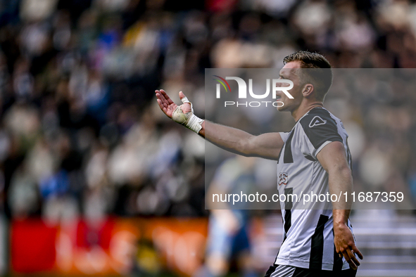 Heracles Almelo defender Damon Mirani plays during the match between Heracles Almelo and Ajax at the Asito Stadium for the Dutch Eredivisie...