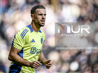 AFC Ajax Amsterdam midfielder Jordan Henderson plays during the match between Heracles Almelo and Ajax at the Asito Stadium for the Dutch Er...