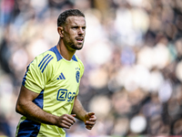 AFC Ajax Amsterdam midfielder Jordan Henderson plays during the match between Heracles Almelo and Ajax at the Asito Stadium for the Dutch Er...