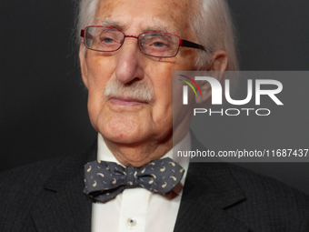 Dr. Leon Weintraub, the Holocaust survivor, is seen on the red carpet of the photocall for the film ''Feuhren und Verfuehrer'' at Film Palas...