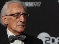 Dr. Leon Weintraub, the Holocaust survivor, is on the red carpet of the photocall for the film ''Feuhren und Verfuehrer'' at Film Palast in...