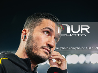 Head Coach Nuri Sahin of Borussia Dortmund looks on before the Bundesliga match between Borussia Dortmund and FC St. Pauli 1910 at Signal Id...