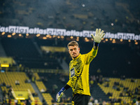 Alexander Meyer of Borussia Dortmund looks on before the Bundesliga match between Borussia Dortmund and FC St. Pauli 1910 at Signal Iduna Pa...