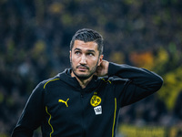 Head Coach Nuri Sahin of Borussia Dortmund looks on before the Bundesliga match between Borussia Dortmund and FC St. Pauli 1910 at Signal Id...