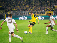 Pascal Gross of Borussia Dortmund plays the ball during the Bundesliga match between Borussia Dortmund and FC St. Pauli 1910 at Signal Iduna...