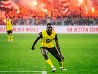 Serhou Guirassy of Borussia Dortmund looks on during the Bundesliga match between Borussia Dortmund and FC St. Pauli 1910 at Signal Iduna Pa...