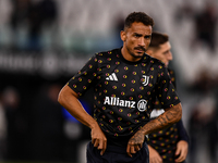 Danilo of Juventus plays during the Serie A match between Juventus FC and SS Lazio at Allianz Stadium in Turin, Italy, on October 19, 2024....