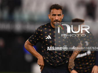 Danilo of Juventus plays during the Serie A match between Juventus FC and SS Lazio at Allianz Stadium in Turin, Italy, on October 19, 2024....